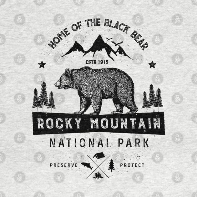 Home of the black bear rocky mountain National Park by Chunroderic8123